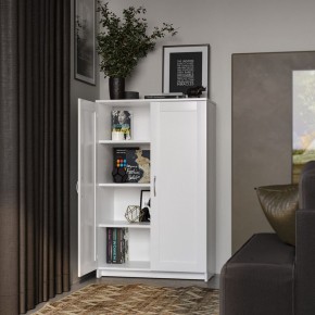 Тумба СИРИУС двухдверная высокая, цвет белый в Елабуге - elabuga.mebel24.online | фото 4
