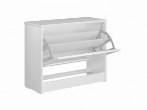 Тумба СИРИУС с откидной полкой для обуви, цвет белый в Елабуге - elabuga.mebel24.online | фото 3