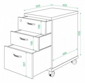 Тумбочка Домино нельсон ТС-2 в Елабуге - elabuga.mebel24.online | фото 2