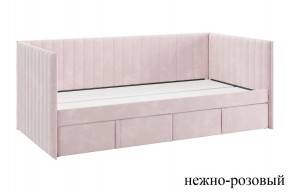 ТВИКС Кровать (софа) с ящиками 900 (нежно-розовый) в Елабуге - elabuga.mebel24.online | фото