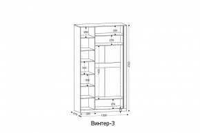 ВИНТЕР 3 Шкаф 3-х створчатый в Елабуге - elabuga.mebel24.online | фото 2