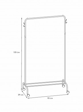 ВНП 299 М Вешалка гардеробная "Радуга 2" Медный антик в Елабуге - elabuga.mebel24.online | фото 2