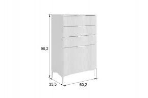 ЗЕФИР Гостиная К1 (белое дерево/белый муар) в Елабуге - elabuga.mebel24.online | фото 2